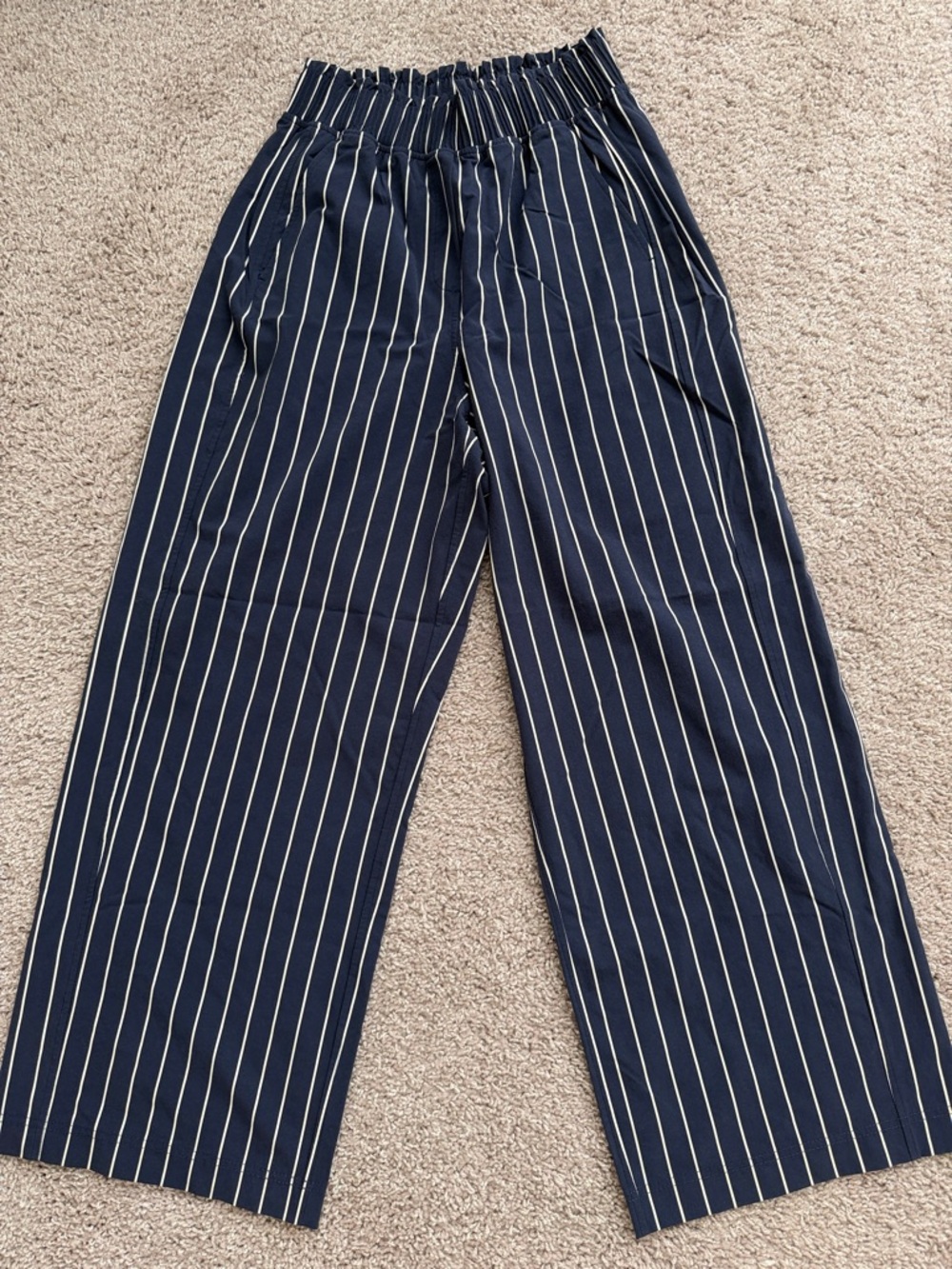 lululemon athletica stretch women ruffle waist high rise pant